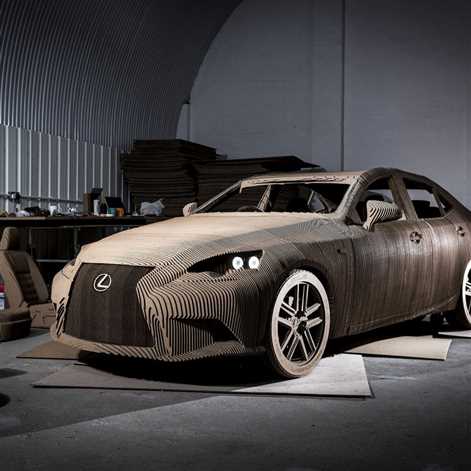 Wyjątkowy Lexus origami