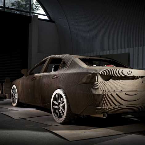Wyjątkowy Lexus origami