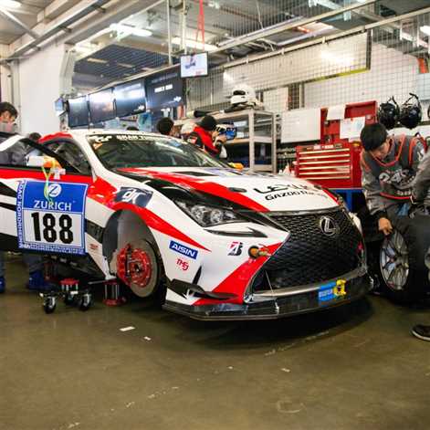 Toyota C-HR Racing i wyścigowe Lexusy na torze Nürburgring