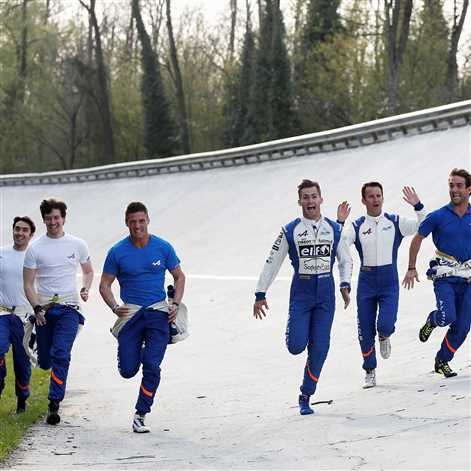 Próba generalna Alpine na torze Monza
