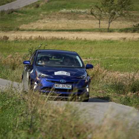Toyota Prius w Rajdzie Polski Historycznym