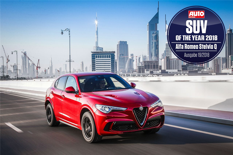 Alfa Romeo Stelvio Quadrifoglio SUV-em roku